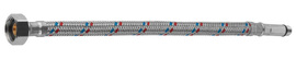 ЗУБР 1/2″, 0.6 м, гайка-штуцер, гибкая подводка для смесителей с удлиненным штуцером (51003-060) — Фото 1
