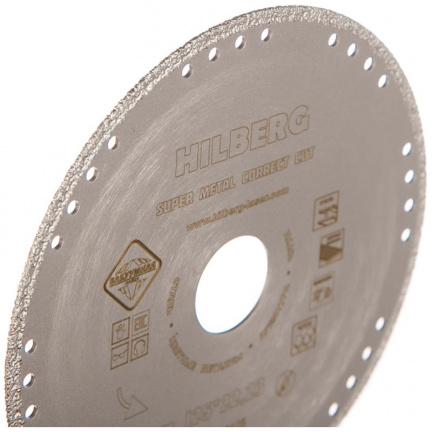 Диск алмазный по металлу Hilberg Super Metal Сorrect Cut 125x22.2мм (502125)