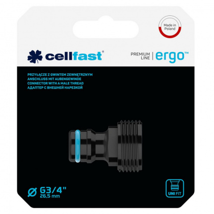 Штуцер резьбовой Cellfast ERGO 3/4"