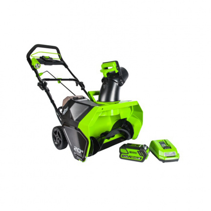 Аккумуляторный снегоуборщик Greenworks GD40SB