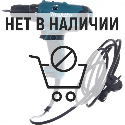 Сетевая дрель Makita DF0300 безударная + Набор бит 11шт D-30651